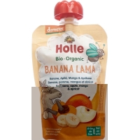 Holle Banana Lama Pouchy Banana Apple Mango Apricot 100g
