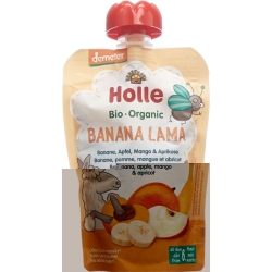 Holle Banana Lama Pouchy Banana Apple Mango Apricot 100g