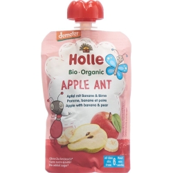 Holle Apple Ant Pouchy Apple Banana Pear 100g