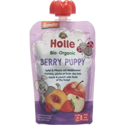 Holle Berry Puppy - Pouchy apple & peach with forest berries 100g