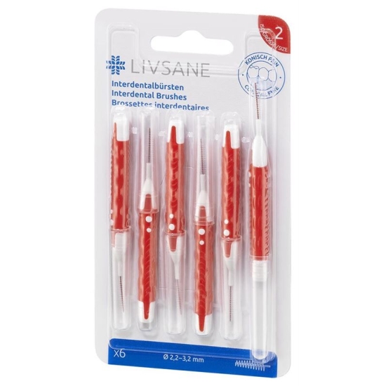 Livsane Interdentalbürsten Konisch Fein 6 Stück buy online