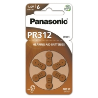Panasonic Hörgerät Batterien 312 6 Stück