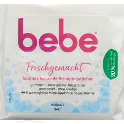 Bebe 5in1 Reinigungstücher Erfrischend 25 Stück
