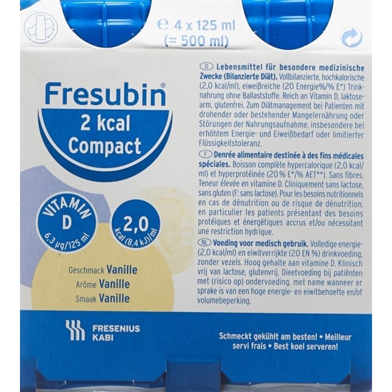 Fresubin 2 Kcal Compact Vanille Neu 4 Flasche 125ml buy online