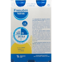 Fresubin Yodrink Lemon 4 Flatcap 200ml