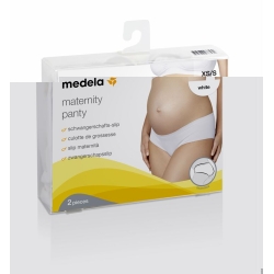 Medela Schwangerschafts-Slip XS/S Weiss 2 Stück