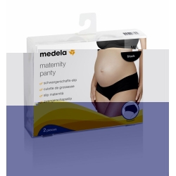 Medela Schwangerschafts-Slip M/L Schwarz 2 Stück