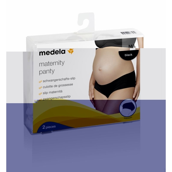 Medela Schwangerschafts-Slip M/L Schwarz 2 Stück buy online