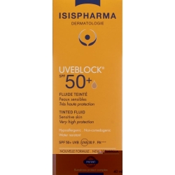 Isis Pharma Uveblock Fluide Teinte SPF 50+ Tube 40ml