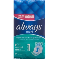 Always Maxi Normal with wings 14 pieces