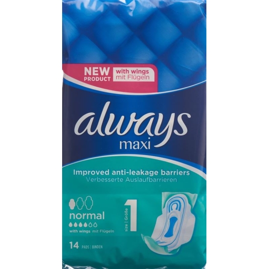 Always Maxi Normal with wings 14 pieces buy online