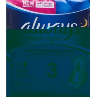 always Maxi binding Night with wings 10 pcs