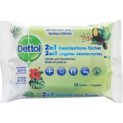 Dettol 2in1 Desinfektions-tücher 15 Stück