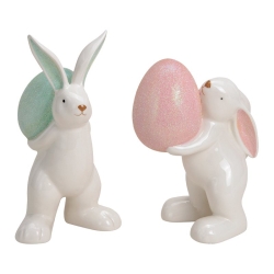 Herboristeria Dekofigur 20cm Hase Glitzerohren