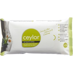 Ceylor Intimate care wipes Natural & Calming 12 pieces