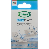 Flawa Aquaplast Pflasterstrips waterproof 2 sizes 20 pcs