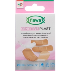 Flawa Sensitive Plast Plaster Strips 3 sizes 20 pieces