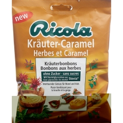 Ricola herbal Caramel without sugar with stevia Battalion 125 g