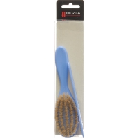 Herba baby brush with comb wild boar bristles blue