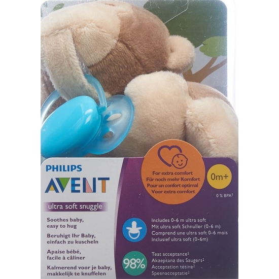 Avent Philips Snuggle+ultra Soft Affe Türkis buy online