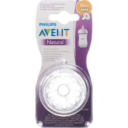 Avent Philips Natural suction Months 2 4 6 pcs