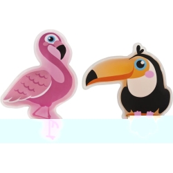 Freezies Kühlkompresse Disp Flamingo/tukan 12 Stück