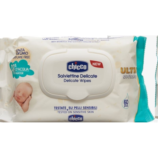 Chicco Reinigungstücher Ultrassoft & P 0m+ 72 Stück buy online
