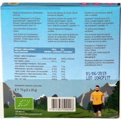Leibundgut Display Apfel-zimt-riegel Bio 15 Stück