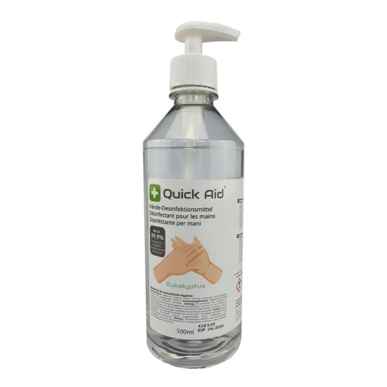 Quick Aid hand disinfectant bottle 500ml buy online