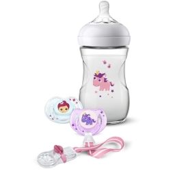 Avent Philips Natural Flasche+schnull Set Unicorn