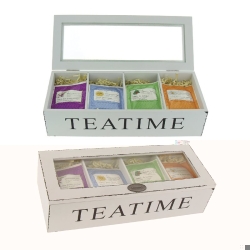 Herboristeria Holzbox Living Teatime M 4x10 Beutel