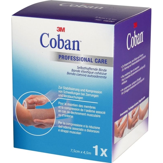 3M Coban Elastische Binde Selbsthhaft 7.5cmx4.5m Hautfarbig buy online