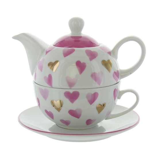 Herboristeria Tea For One Pink&gold Hearts buy online