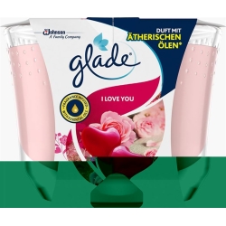 Glade Langanhaltende Duftkerze I Love You 224g