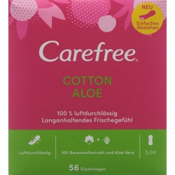 Carefree Cotton Aloe 56 pieces