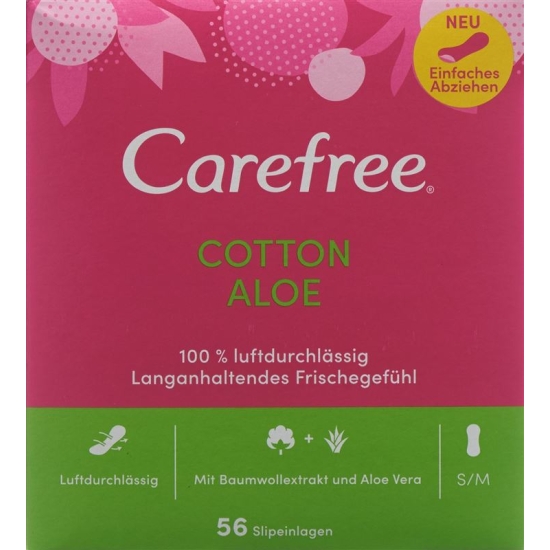 Carefree Cotton Aloe 56 pieces