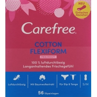 Carefree Cotton Flexiform Fresh 56 pieces