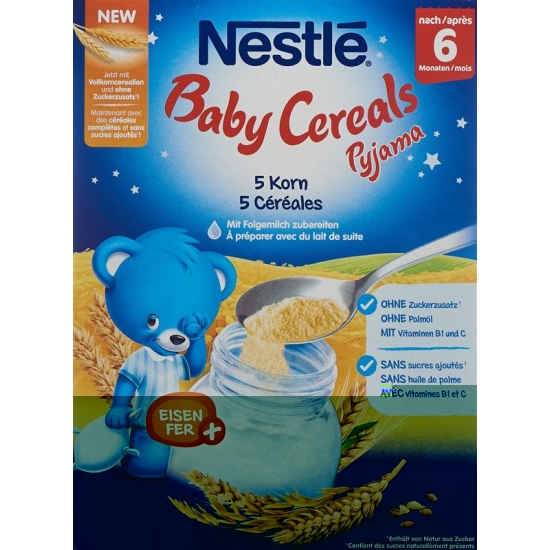 Nestle Baby Cereals Pyjama 5 Korn 6m 250g buy online