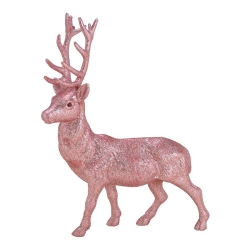 Herboristeria Dekofigur 39cm Hirsch Pink Gross