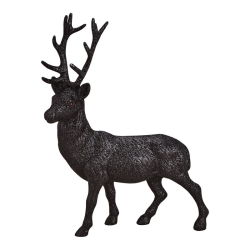 Herboristeria Dekofigur 39cm Hirsch Schwarz Gross