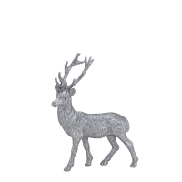 Herboristeria Dekofigur 30cm Hirsch Silber Mittel