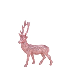 Herboristeria Dekofigur 30cm Hirsch Pink Mittel