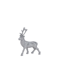 Herboristeria Dekofigur 21cm Hirsch Silber Klein