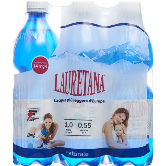 Lauretana Mineralwasser O Kohlens 6 Petflasche 500ml buy online