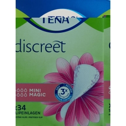Tena Discreet Mini Magic 34 Pieces
