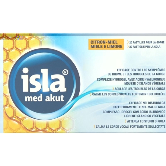 Isla Med acute lozenges citrus honey 20 pieces