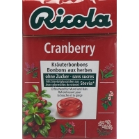 Ricola Cranberry herbal sweets without sugar with stevia Box 50 g