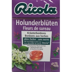 Ricola elderflower candies without sugar with stevia Box 50 g