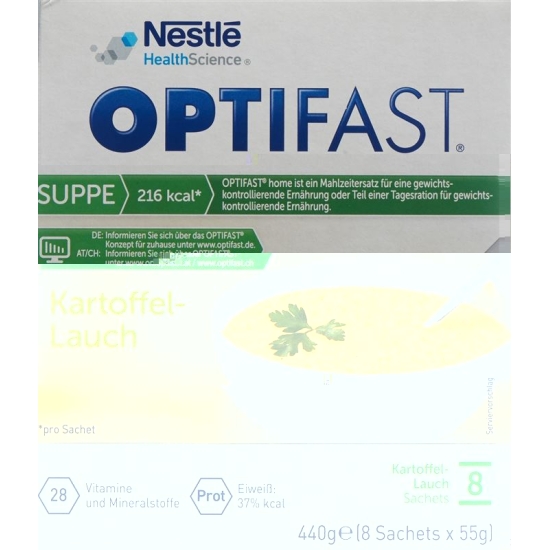 Optifast Potato-leek soup 8 bags 55g buy online