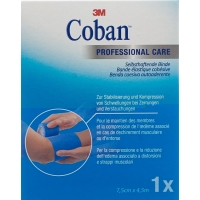 3M Coban Elastic Bandage Self Adhesive 7.5cmx4.5m Blue